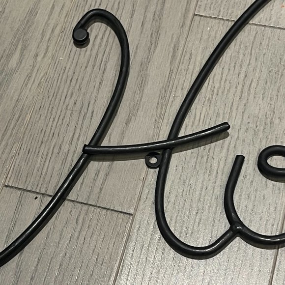 Metal Words in Cursive Live Laugh Hope 6" High Christmas Home Decor - Picture 10 of 12